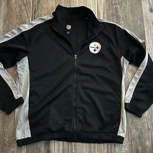 NFL Black and Gray Steelers Jacket